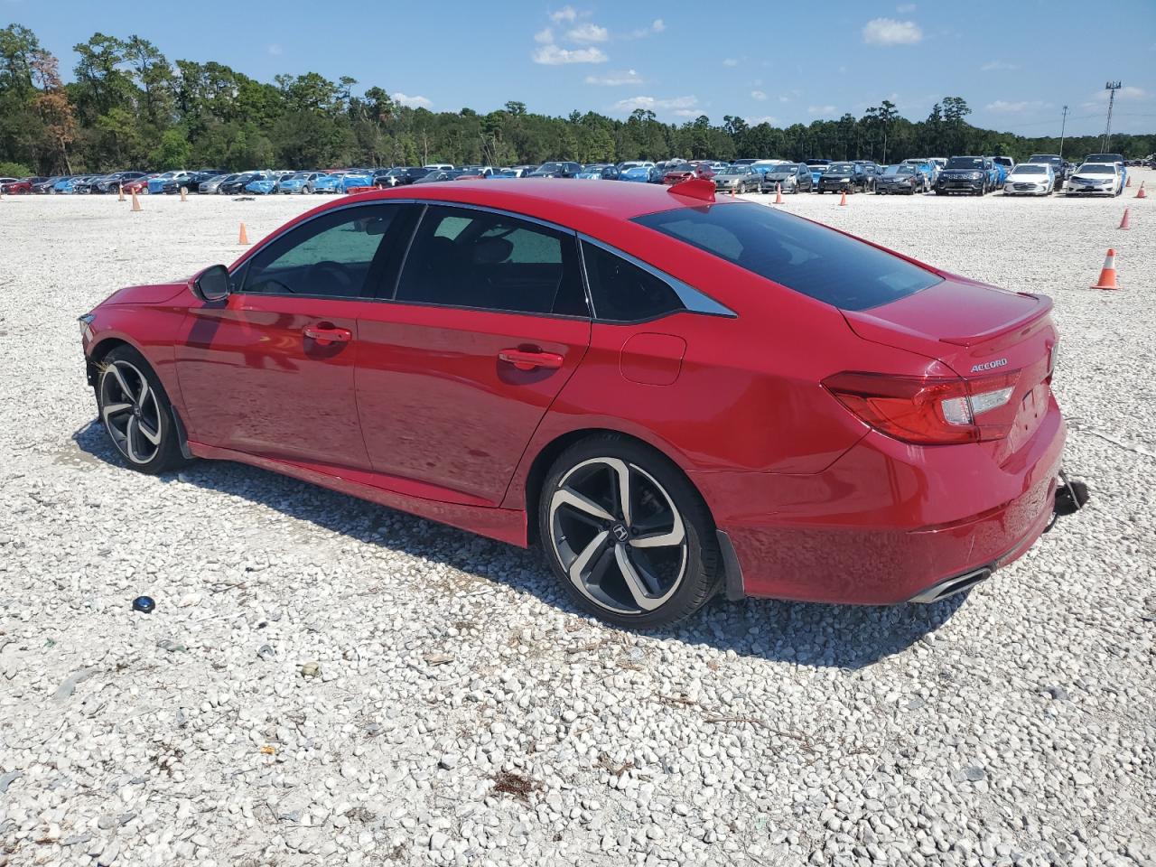 2020 Honda Accord VIN 1HGCV1F38LA097356 Copart auction photo, side / front end damage thumbnail 2