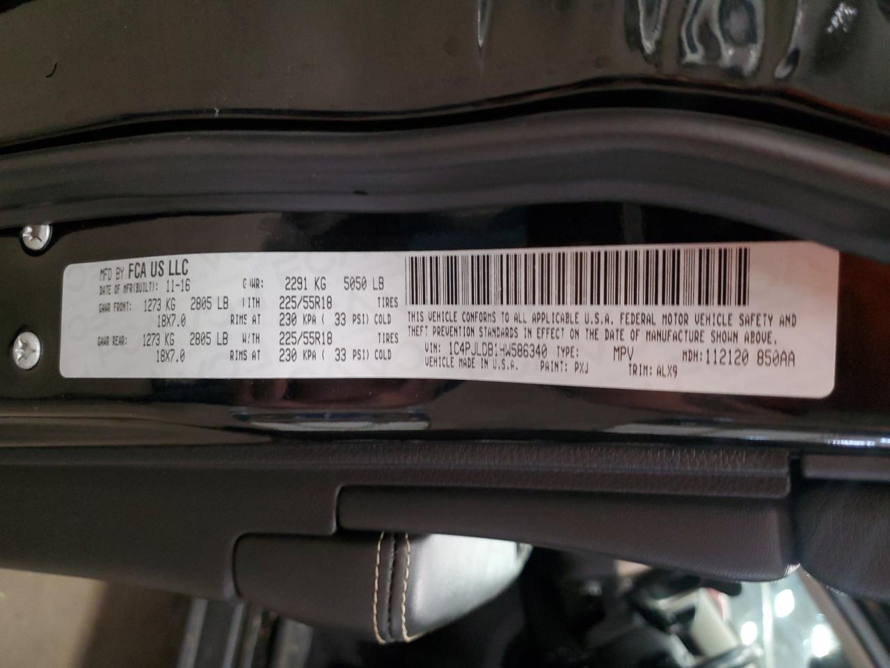 2017 Jeep Grand Cherokee VIN 1C4PJLDB1HW586340 Copart auction photo, all over damage thumbnail 13