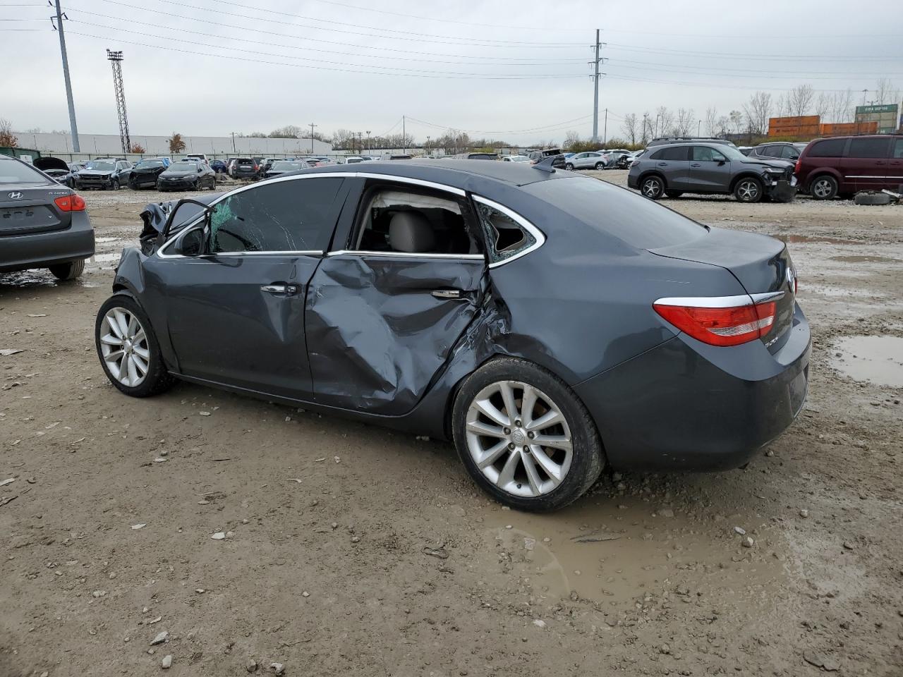 2013 Buick Verano VIN 1G4PR5SK0D4126207 Copart auction photo, front end / side damage thumbnail 2