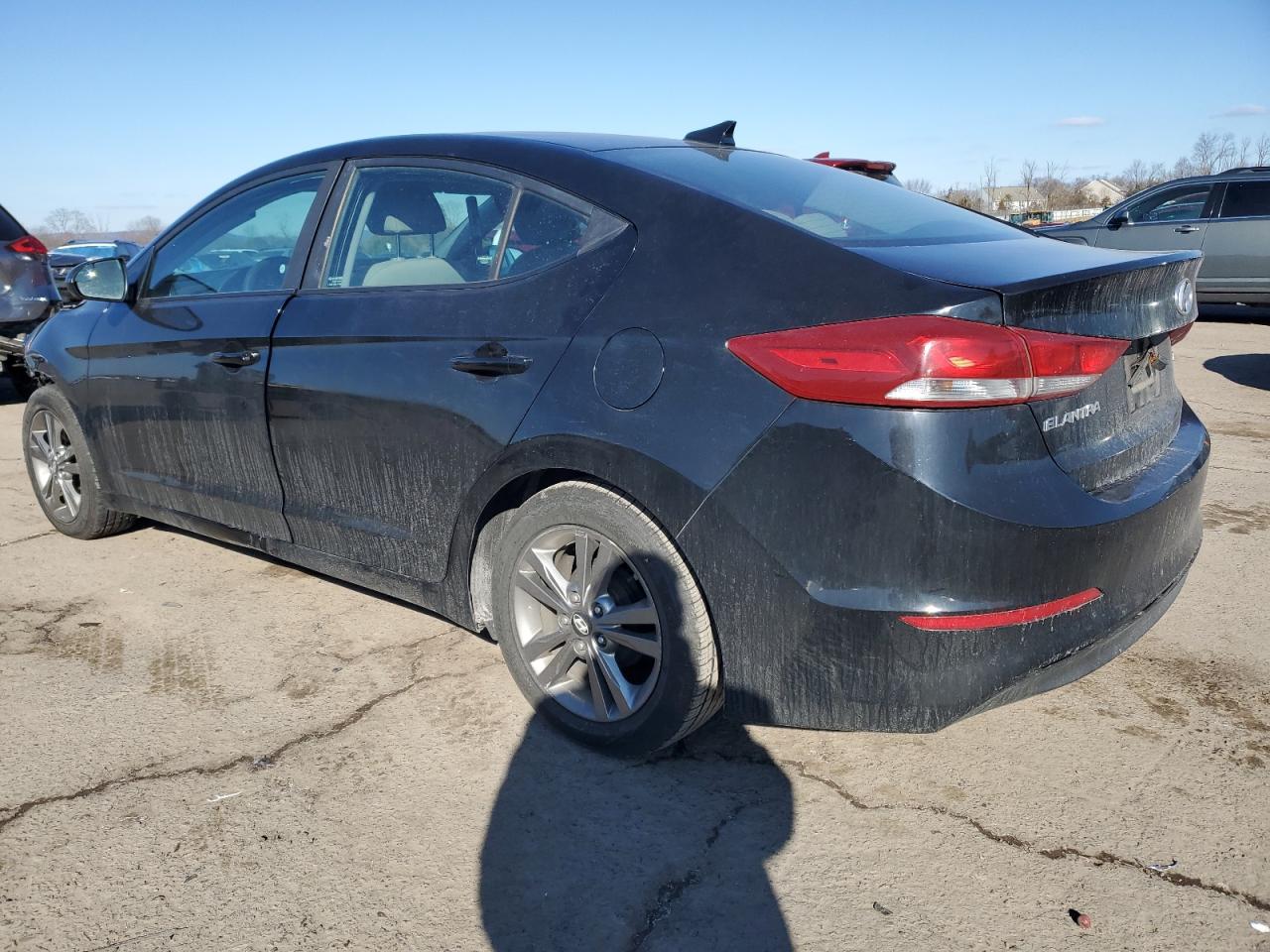 2017 Hyundai Elantra VIN KMHD74LFXHU393414 Copart auction photo, front end damage thumbnail 2