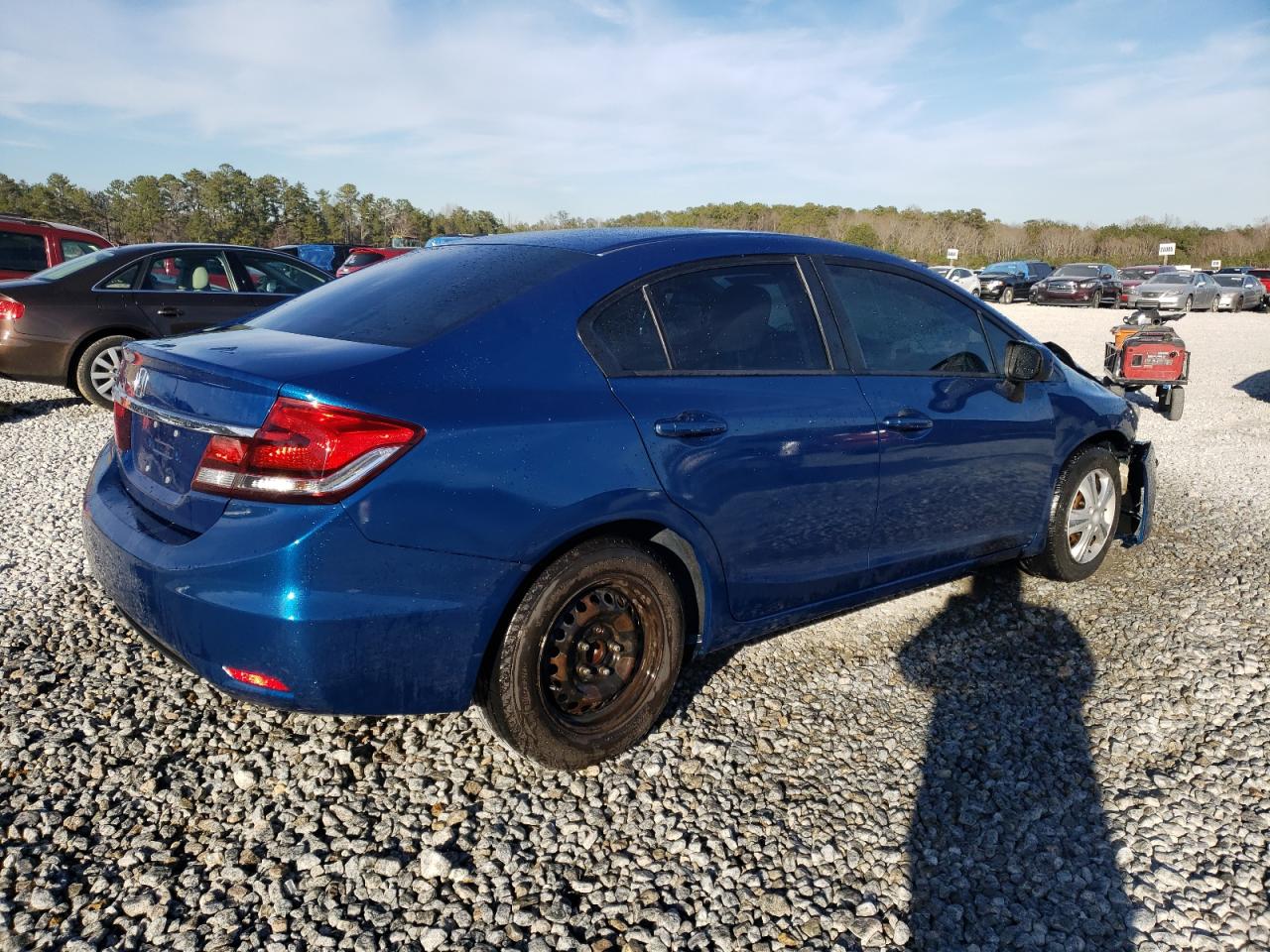 2015 Honda Civic VIN 19XFB2F54FE225136 Copart auction photo, front end damage thumbnail 3