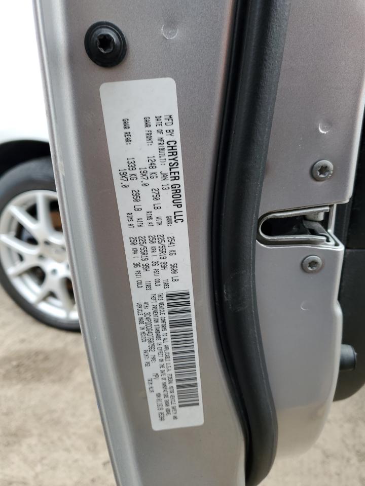 2013 Dodge Journey VIN 3C4PDDDG4DT607562 Copart auction photo, front end / minor dent/scratches damage thumbnail 13