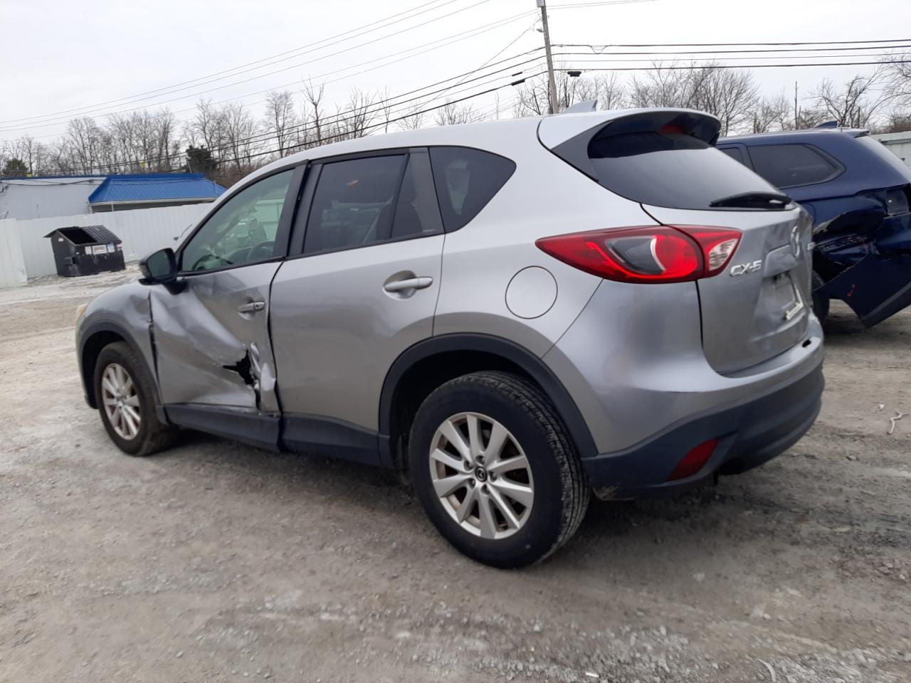 2013 Mazda CX-5 VIN JM3KE2CEXD0148537 Copart auction photo, side / rear end damage thumbnail 2