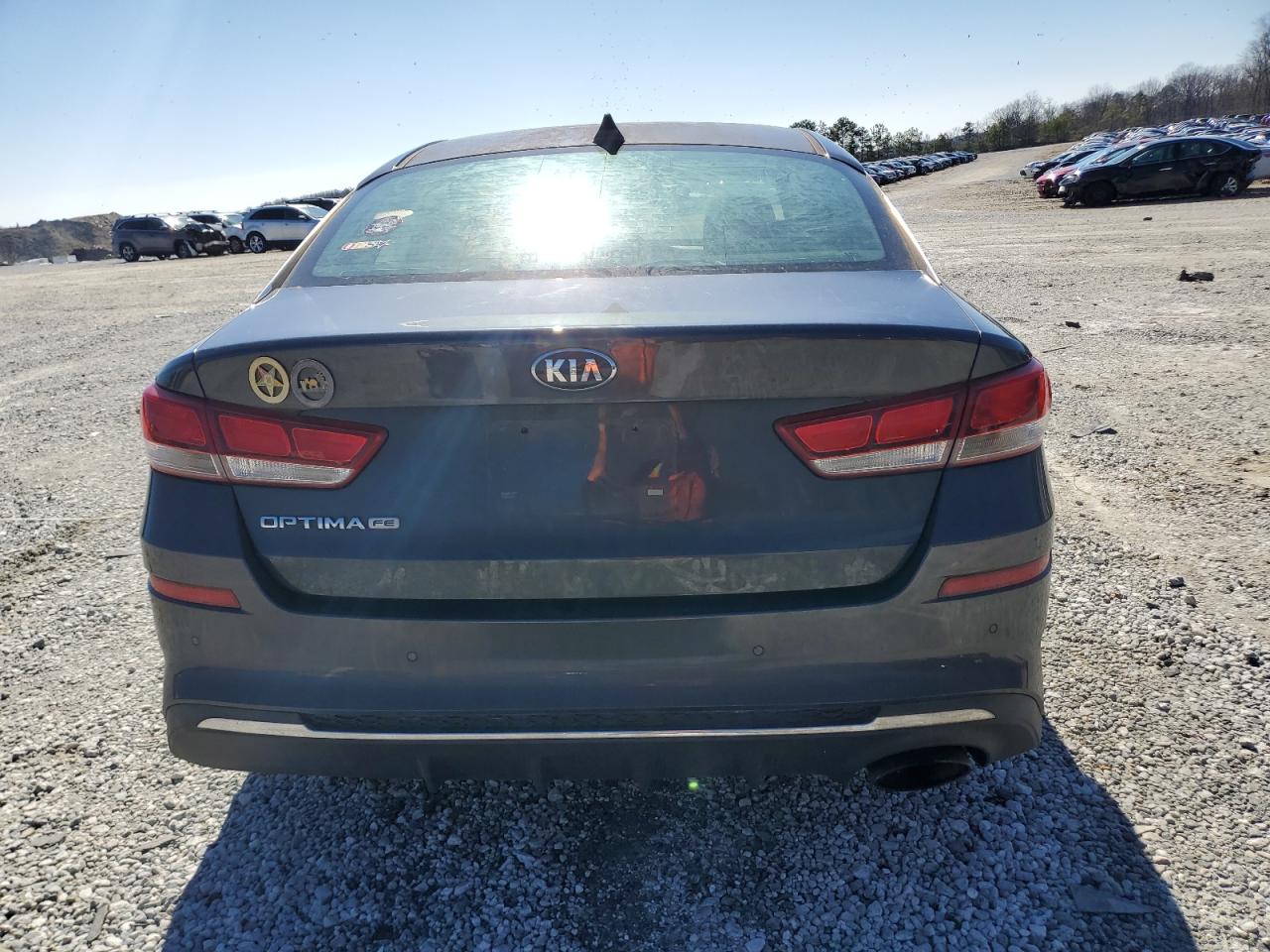 2019 KIA Optima VIN 5XXGT4L32KG280444 Copart auction photo, front end / side damage thumbnail 6
