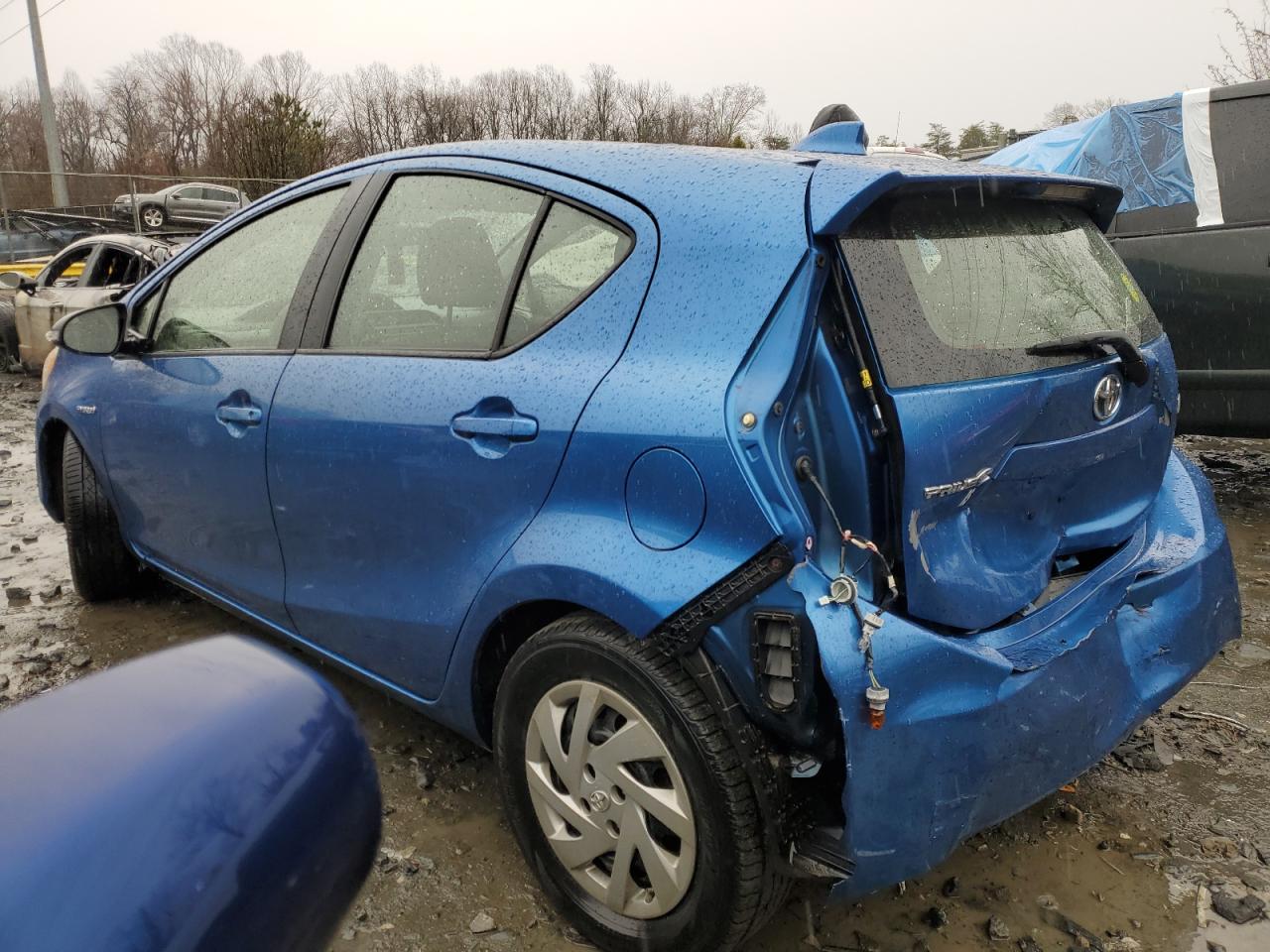 2015 Toyota Prius VIN JTDKDTB32F1580909 Copart auction photo, rear end damage thumbnail 2