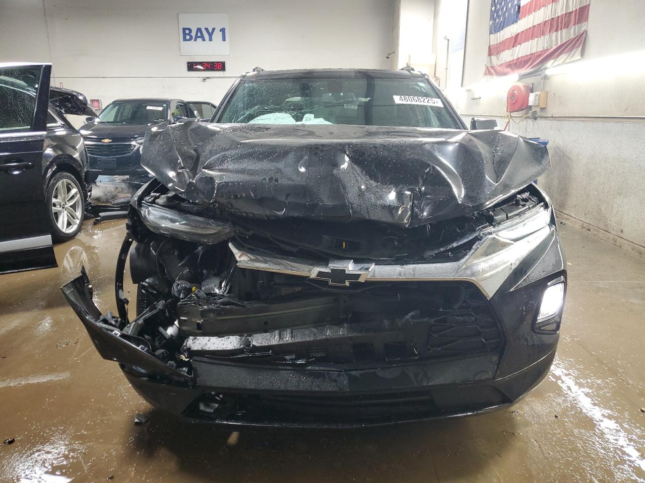 2019 Chevrolet Blazer VIN 3GNKBJRS2KS675252 Copart auction photo, front end damage thumbnail 5