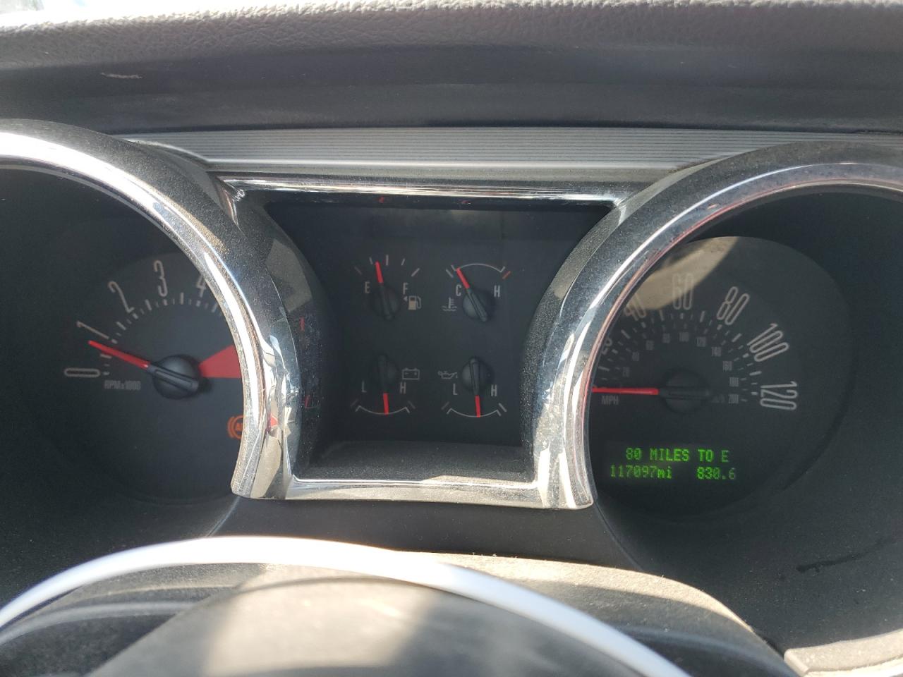 2005 Ford Mustang VIN 1ZVHT84N455240142 Copart auction photo, side / front end damage thumbnail 9