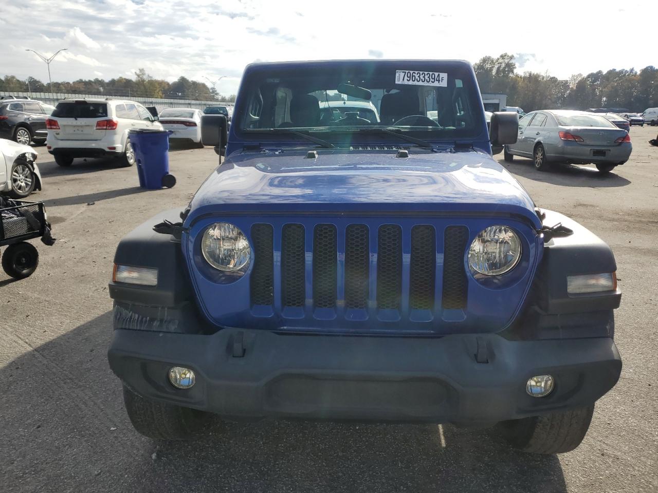 2022 Jeep Wrangler VIN 1C4HJXDN1LW143510 Copart auction photo, rear end / side damage thumbnail 5