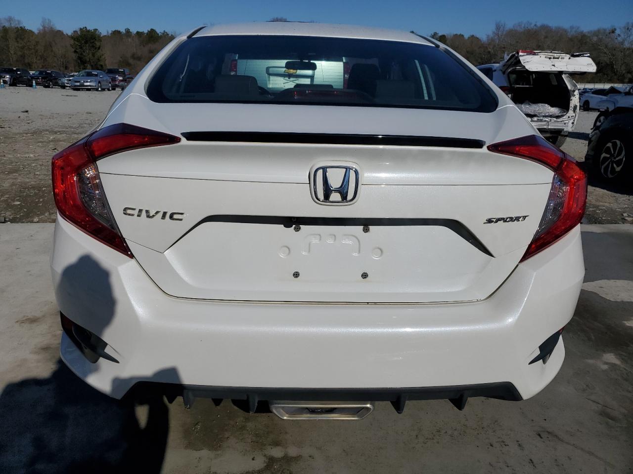 2019 Honda Civic VIN 19XFC2F83KE019310 Copart auction photo, rear end / side damage thumbnail 6