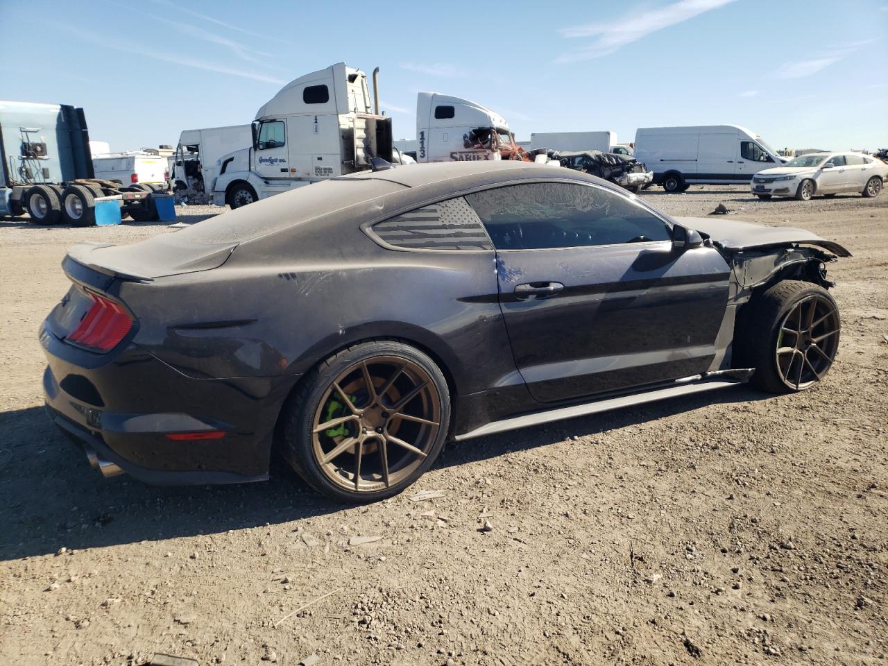 2021 Ford Mustang VIN 1FA6P8CF5M5150396 Copart auction photo, side / undercarriage damage thumbnail 3