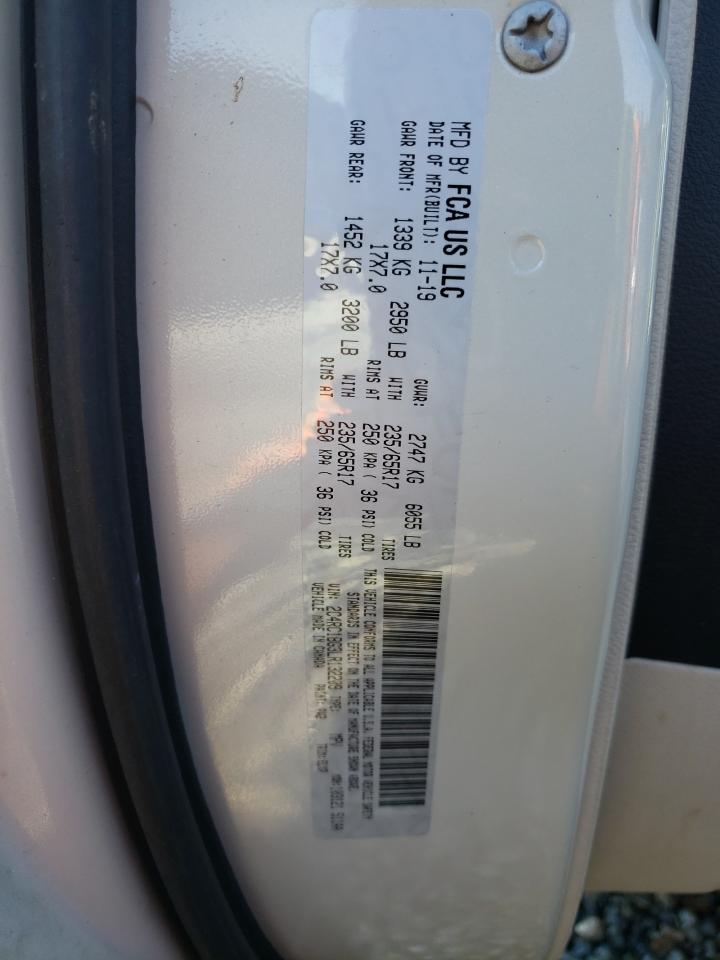 2020 Chrysler Pacifica VIN 2C4RC1BG3LR132209 Copart auction photo, front end damage thumbnail 13