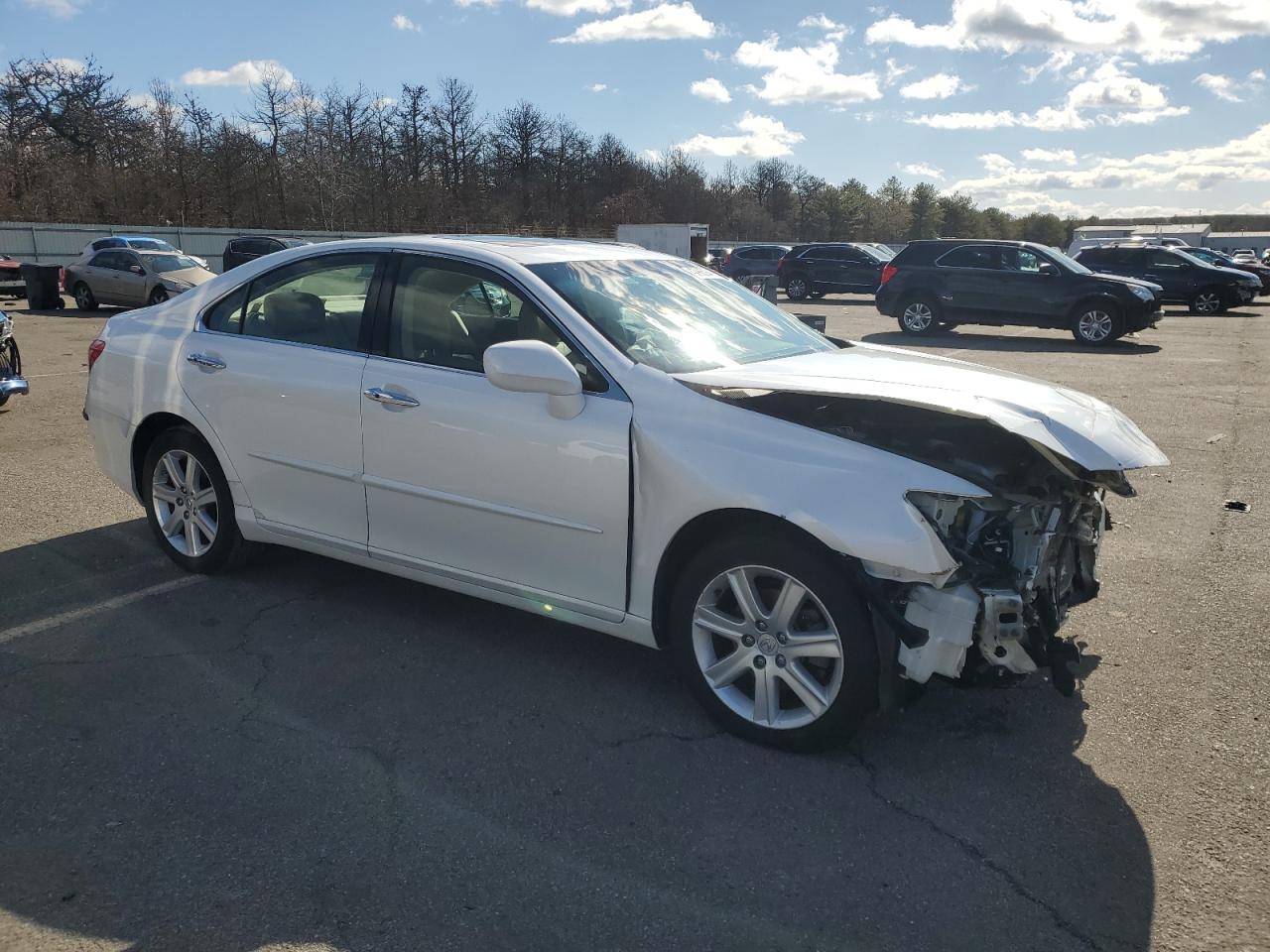 2007 Lexus ES VIN JTHBJ46GX72123528 Copart auction photo, front end / side damage thumbnail 4