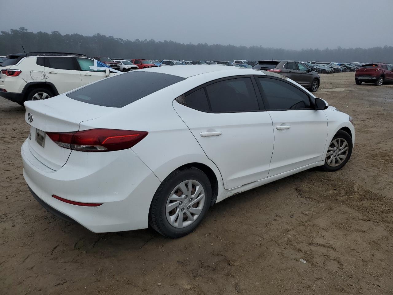 2018 Hyundai Elantra VIN 5NPD74LF9JH327411 Copart auction photo, vandalism damage thumbnail 3