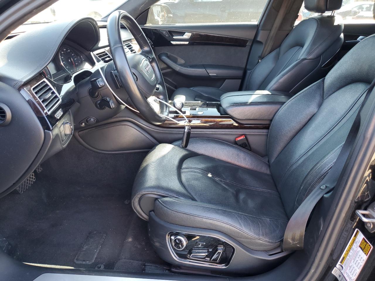 2013 Audi A8 VIN WAUR2AFD4DN010442 Copart auction photo, side / rear end damage thumbnail 7