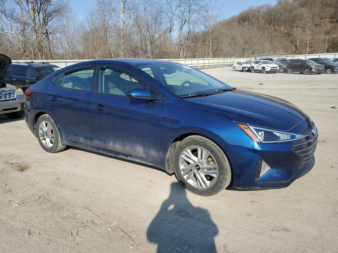 2020 Hyundai Elantra VIN 5NPD84LF4LH608029 Copart auction photo, front end / side damage thumbnail 4