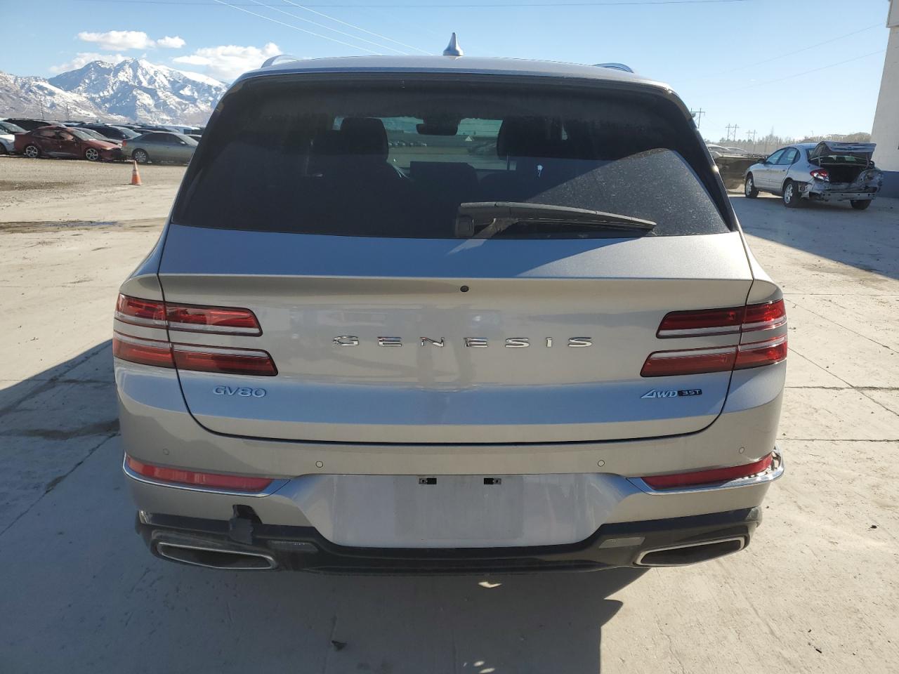 2023 Genesis Gv80 VIN KMUHCESCXPU107457 Copart auction photo, front end / all over damage thumbnail 6
