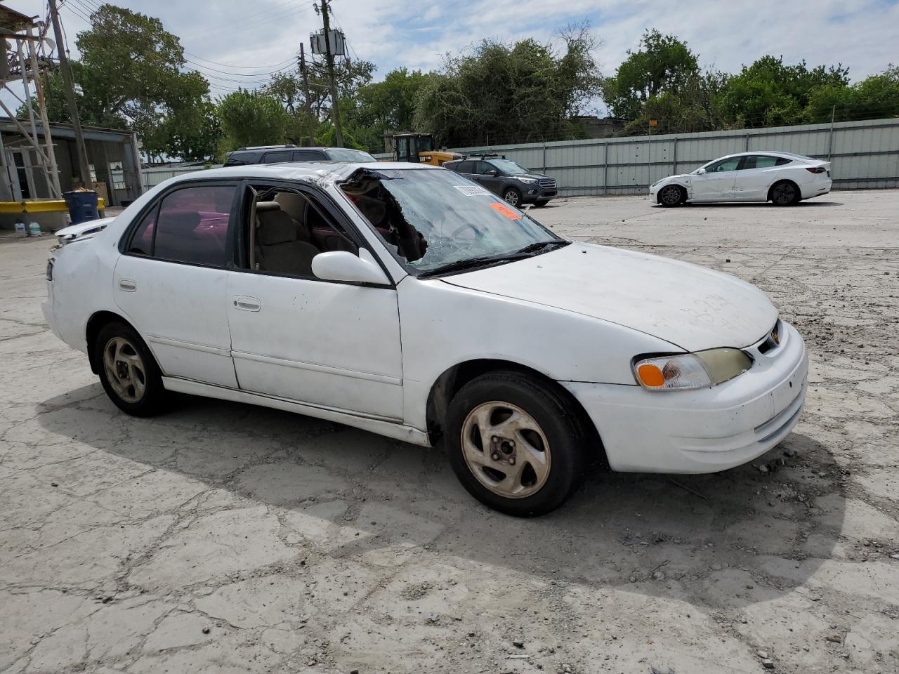 1998 Toyota Corolla VIN 2T1BR18E1WC041546 Copart auction photo, biohazard/chemical / rollover damage thumbnail 4