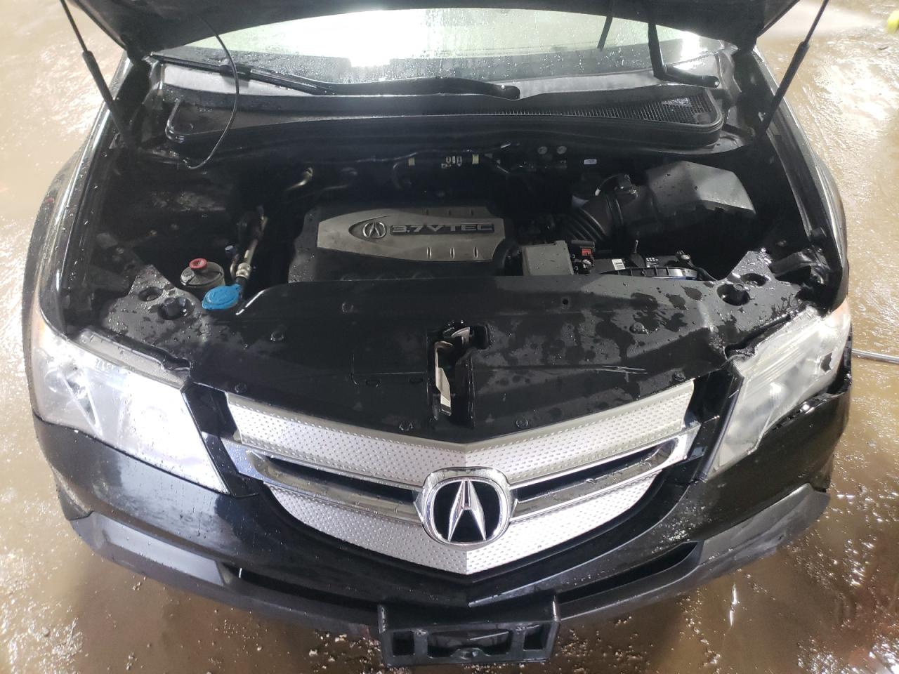 2009 Acura MDX VIN 2HNYD28689H505153 Copart auction photo, front end / side damage thumbnail 11
