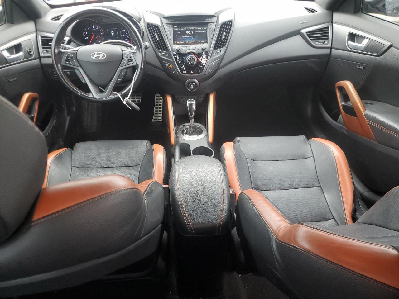 2016 Hyundai Veloster VIN KMHTC6AE9GU293199 Copart auction photo, front end damage thumbnail 8