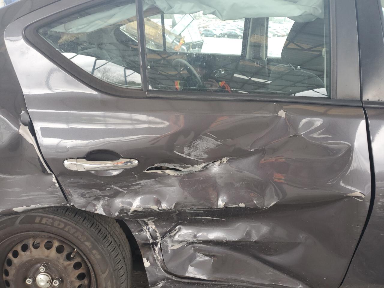 2015 Nissan Versa VIN 3N1CN7AP1FL955679 Copart auction photo, side / rear end damage thumbnail 11