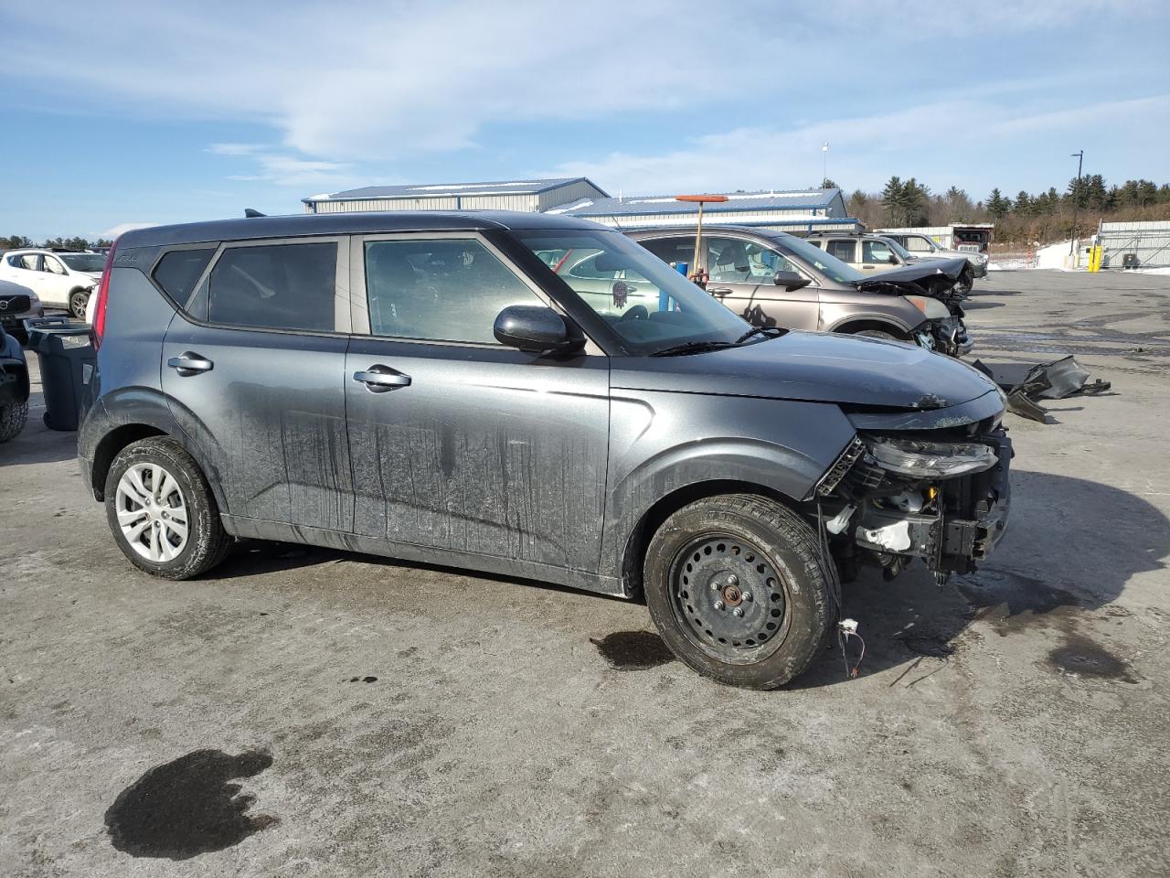 2021 KIA Soul VIN KNDJ23AU0M7753638 Copart auction photo, front end / undercarriage damage thumbnail 4