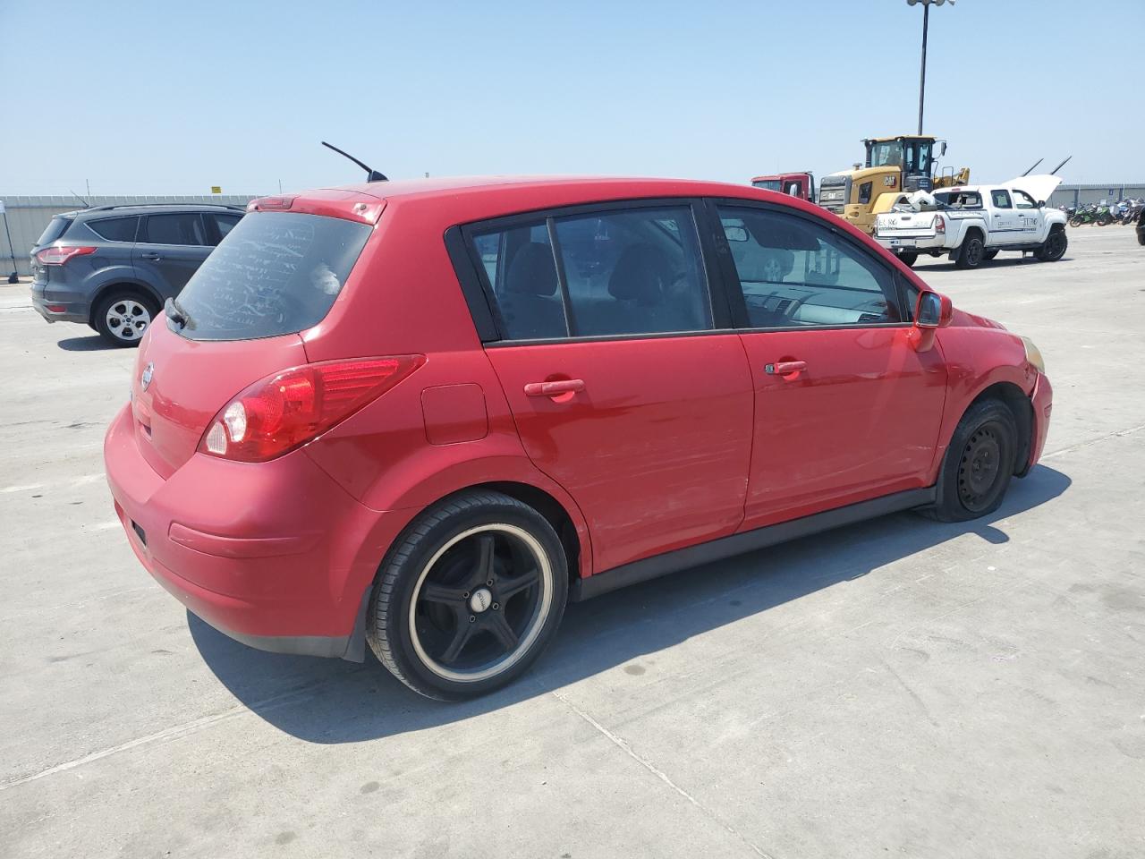 2007 Nissan Versa VIN 3N1BC13E47L376262 Copart auction photo, front end / side damage thumbnail 3