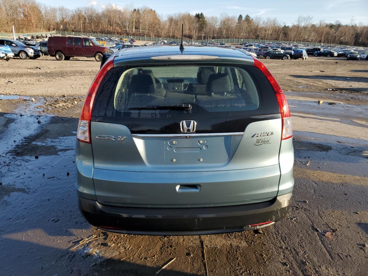 2014 Honda CR-V VIN 2HKRM4H33EH681959 Copart auction photo, side damage thumbnail 6