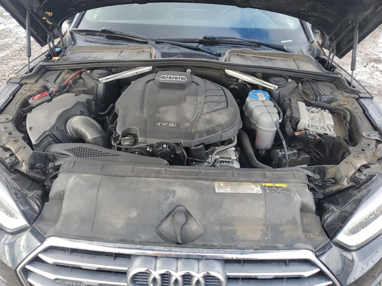 2018 Audi A5 VIN WAUENCF55JA085034 Copart auction photo, undercarriage damage thumbnail 12