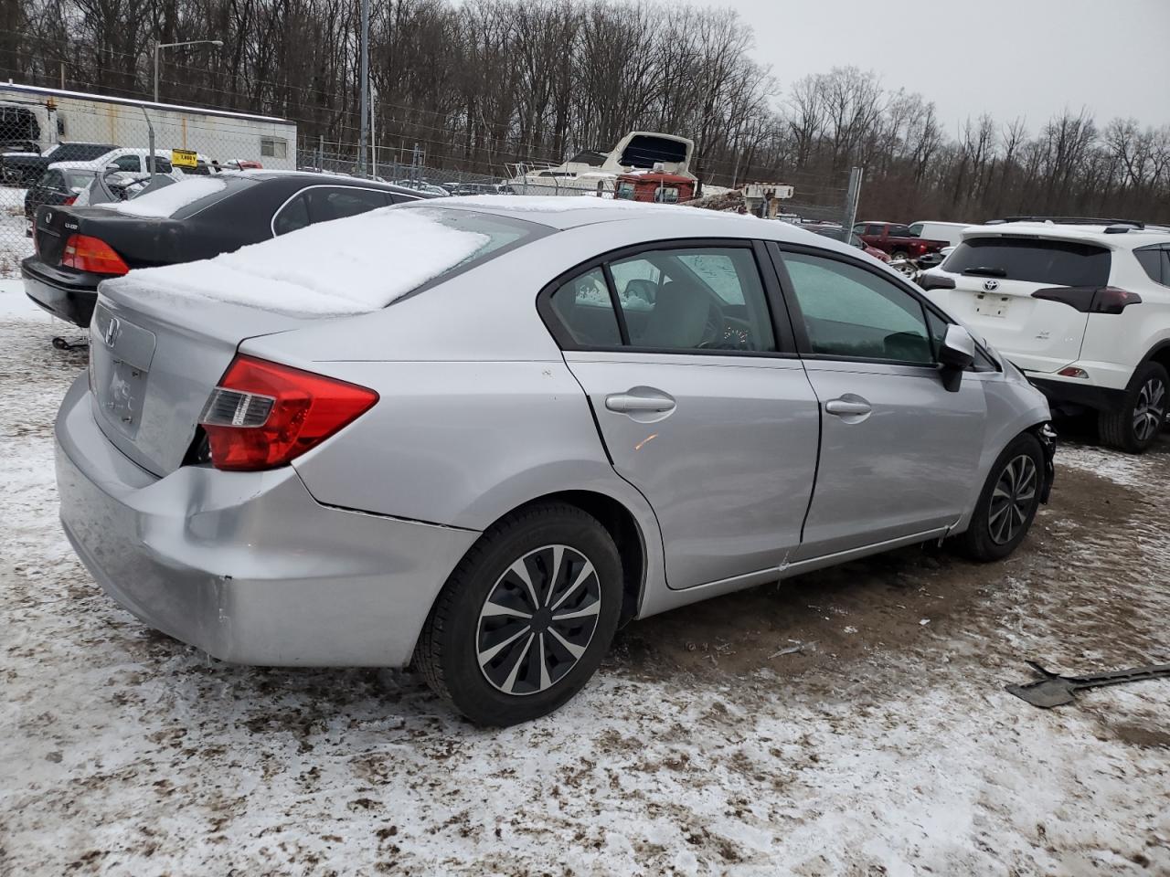 2012 Honda Civic VIN 19XFB2F51CE315002 Copart auction photo, front end / minor dent/scratches damage thumbnail 3
