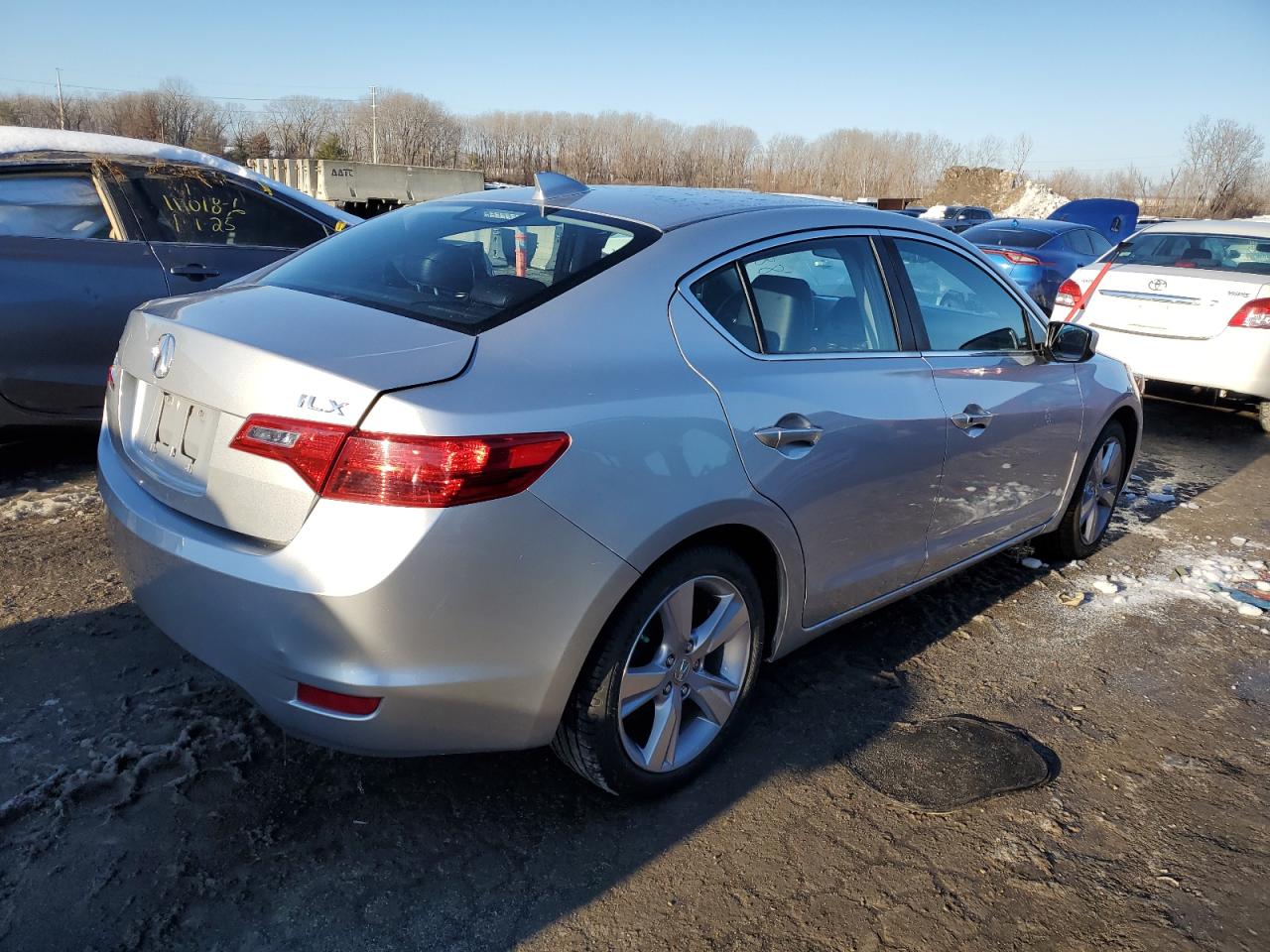 2015 Acura ILX VIN 19VDE1F3XFE003930 Copart auction photo, rear end / side damage thumbnail 3