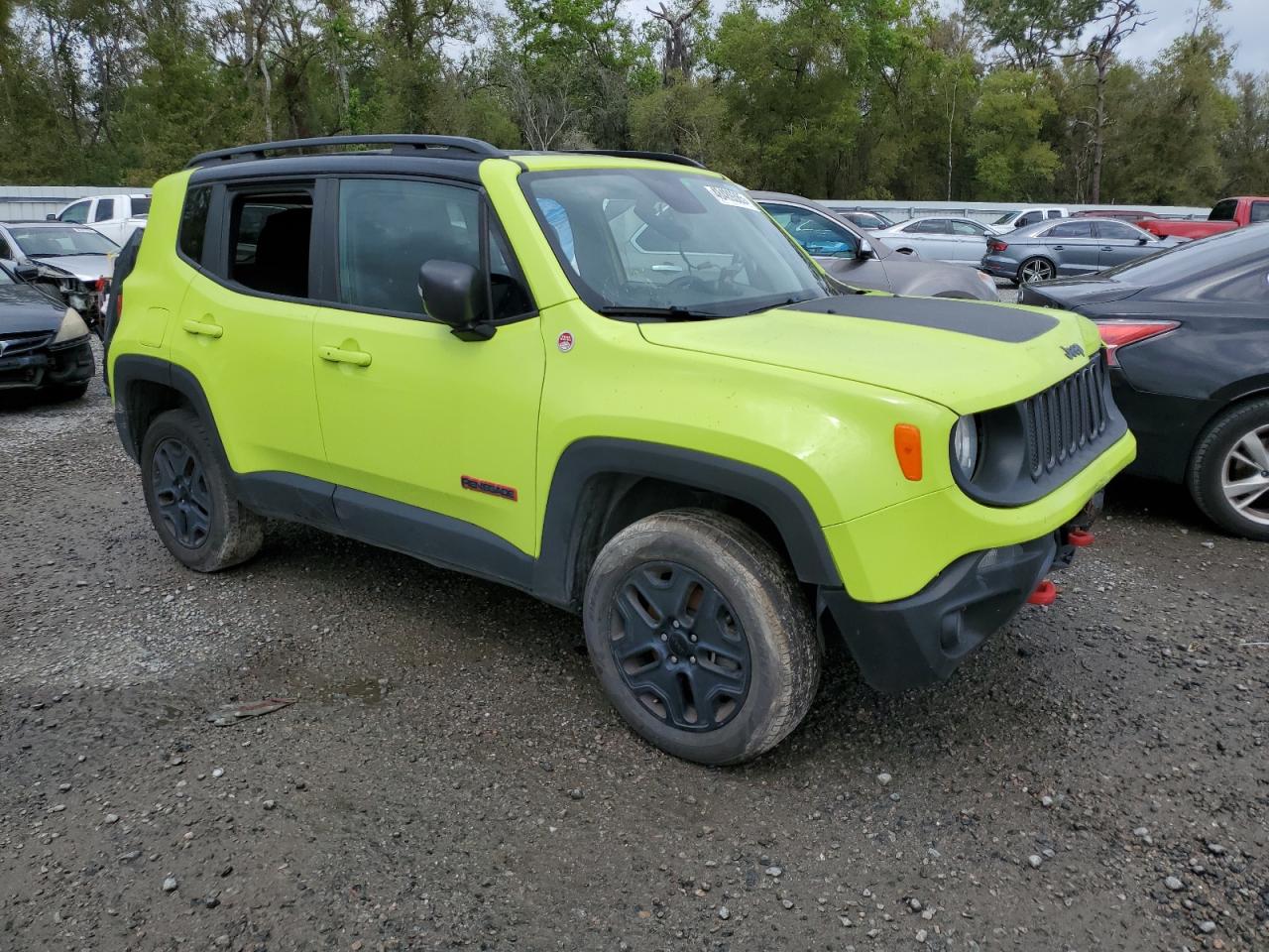 2018 Jeep Renegade VIN ZACCJBCB1JPH02634 Copart auction photo, front end / side damage thumbnail 4