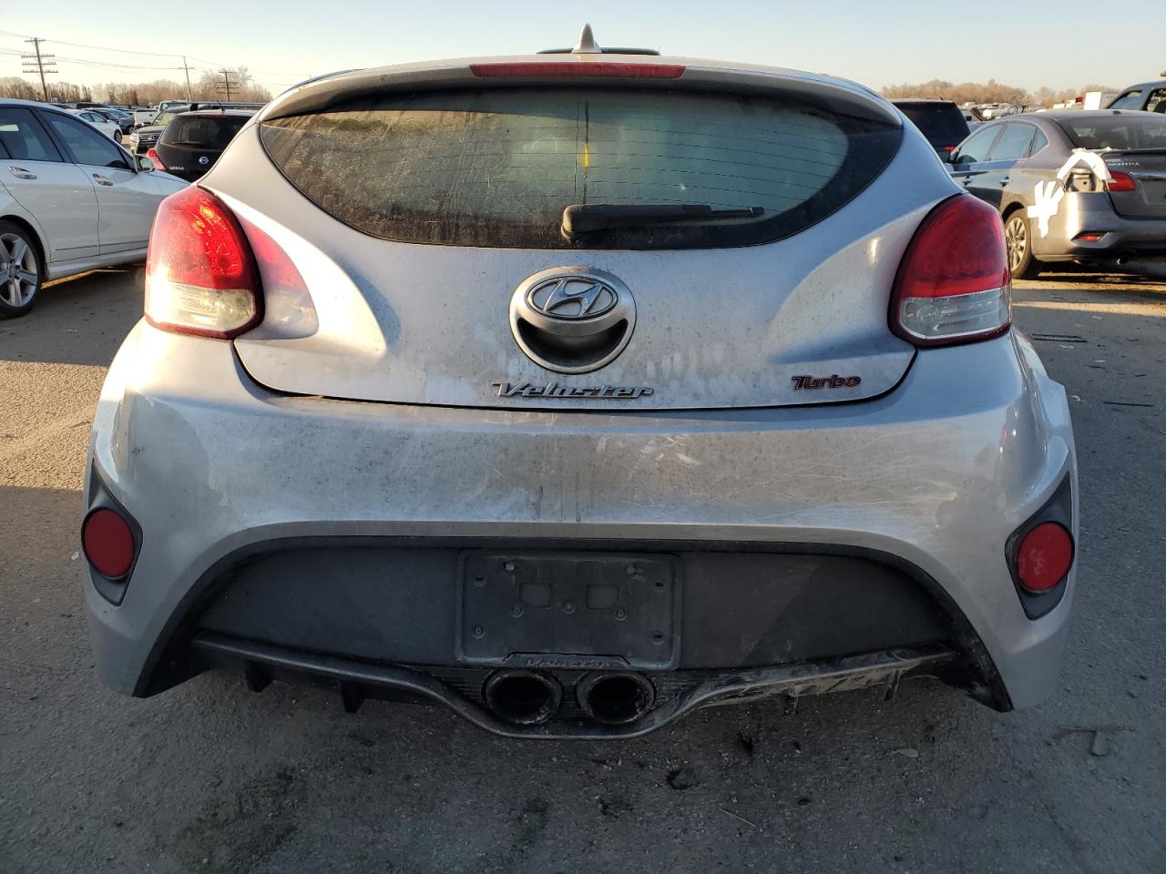 2013 Hyundai Veloster VIN KMHTC6AE7DU105341 Copart auction photo, front end / rear end damage thumbnail 6