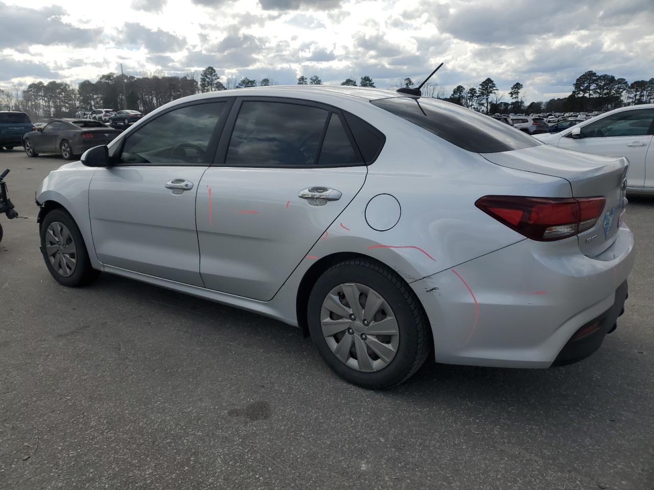 2019 KIA Rio VIN 3KPA24AB6KE197675 Copart auction photo, front end damage thumbnail 2