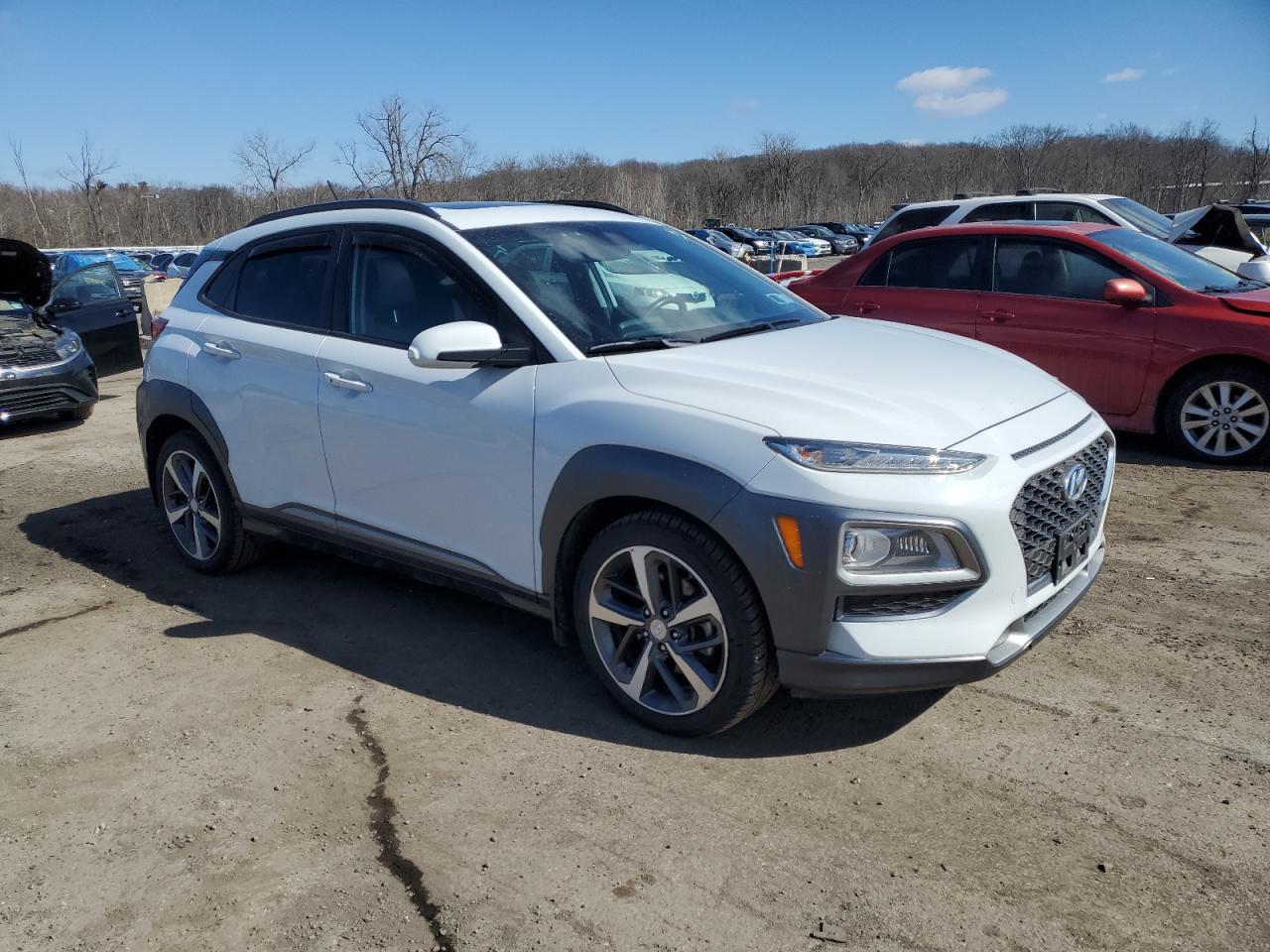 2018 Hyundai Kona VIN KM8K3CA58JU141030 Copart auction photo, minor dent/scratches damage thumbnail 4