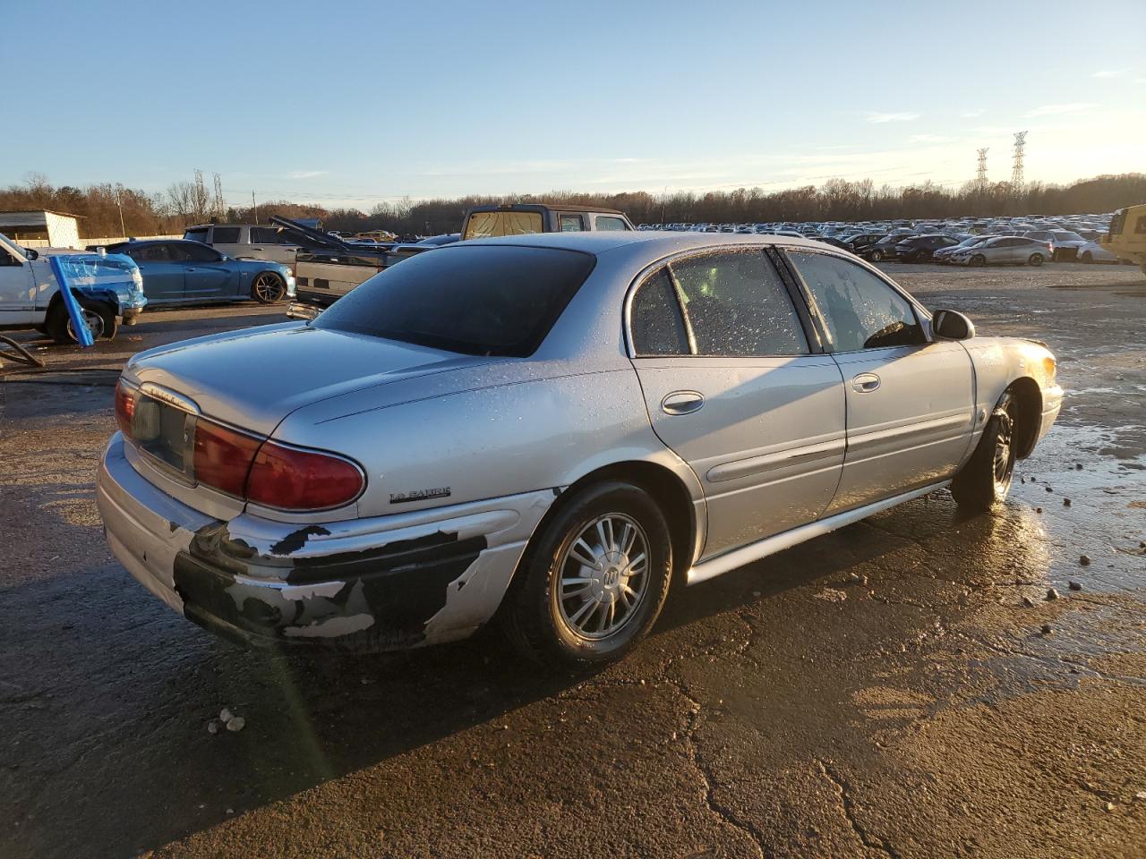 2002 Buick LeSabre VIN 1G4HP54K424137070 Copart auction photo, burn damage thumbnail 3