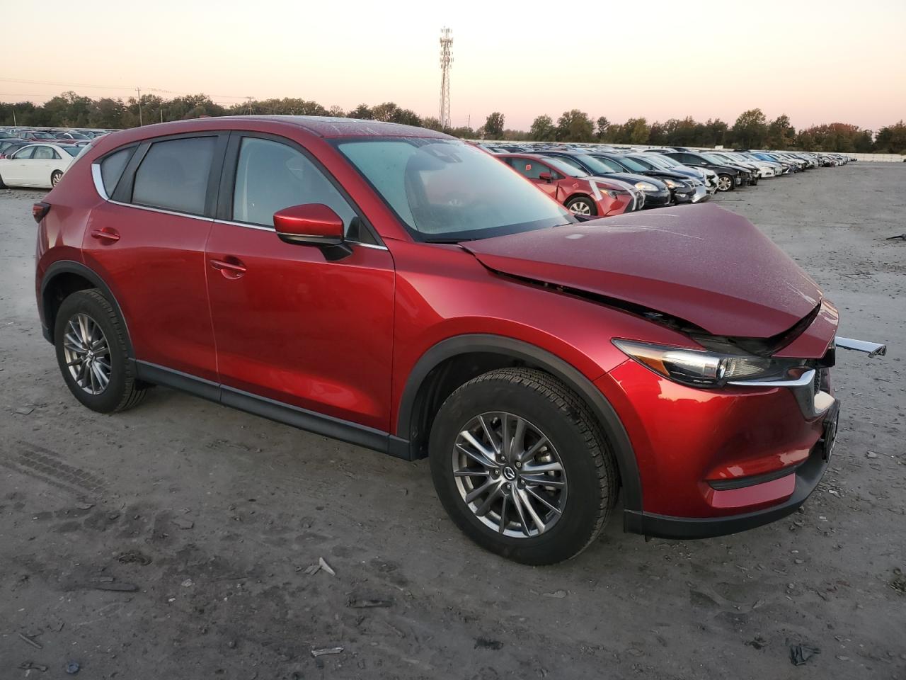 2020 Mazda CX-5 VIN JM3KFBCM5L0849733 Copart auction photo, front end / frame damage damage thumbnail 4