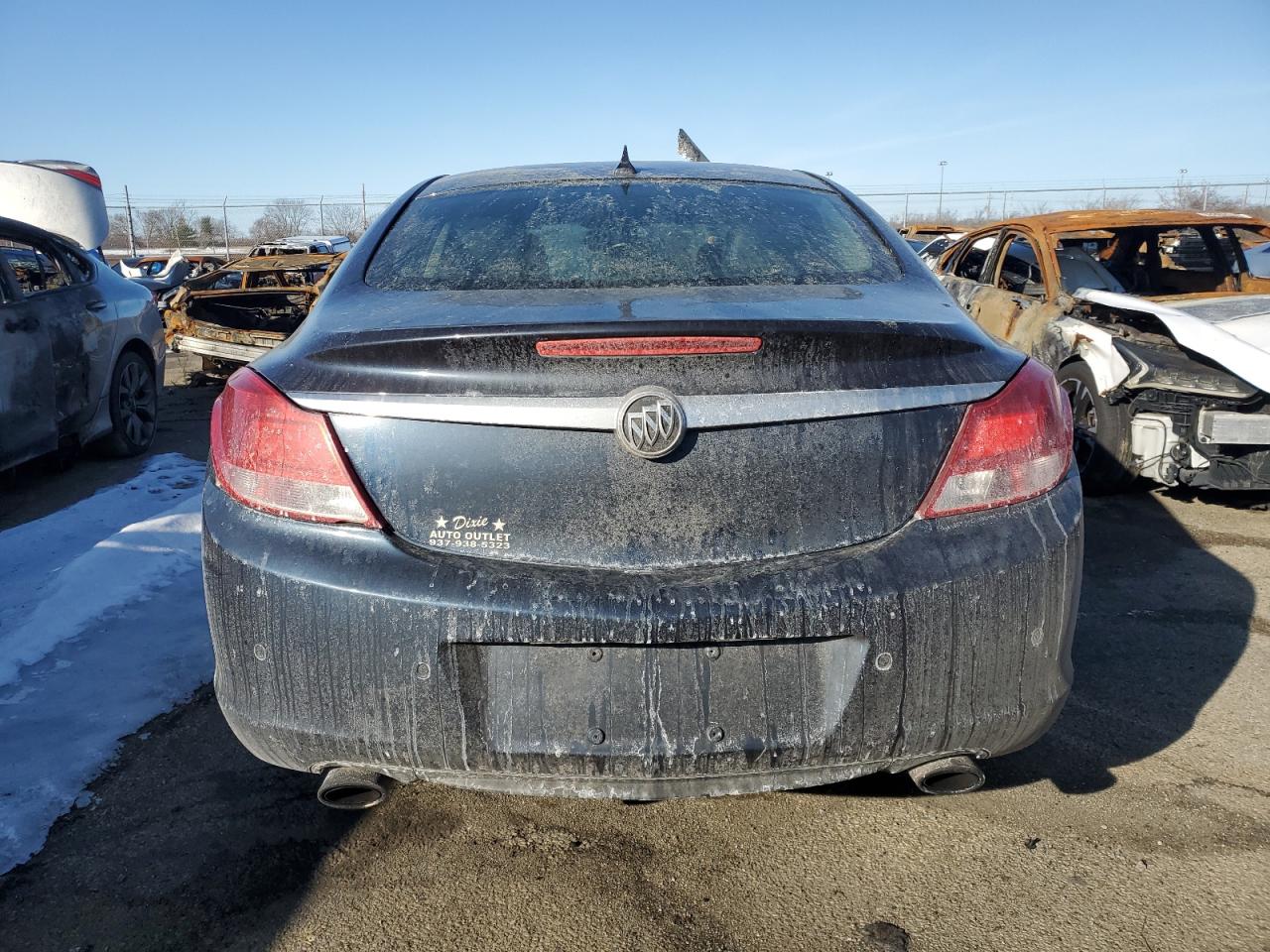 2013 Buick Regal VIN 2G4GS5EVXD9185806 Copart auction photo, burn damage thumbnail 6