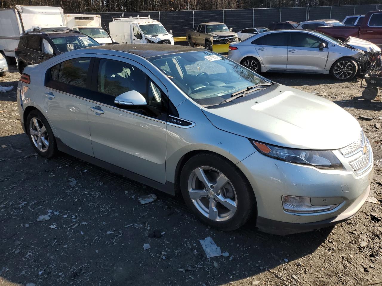 2011 Chevrolet Volt VIN 1G1RD6E44BU102108 Copart auction photo, side damage thumbnail 4