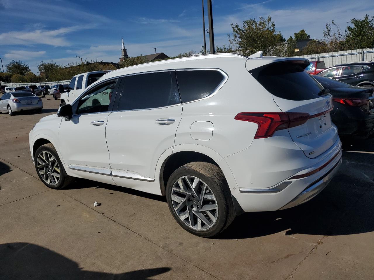 2023 Hyundai Santa Fe VIN 5NMS5DALXPH523580 Copart auction photo, side damage thumbnail 2