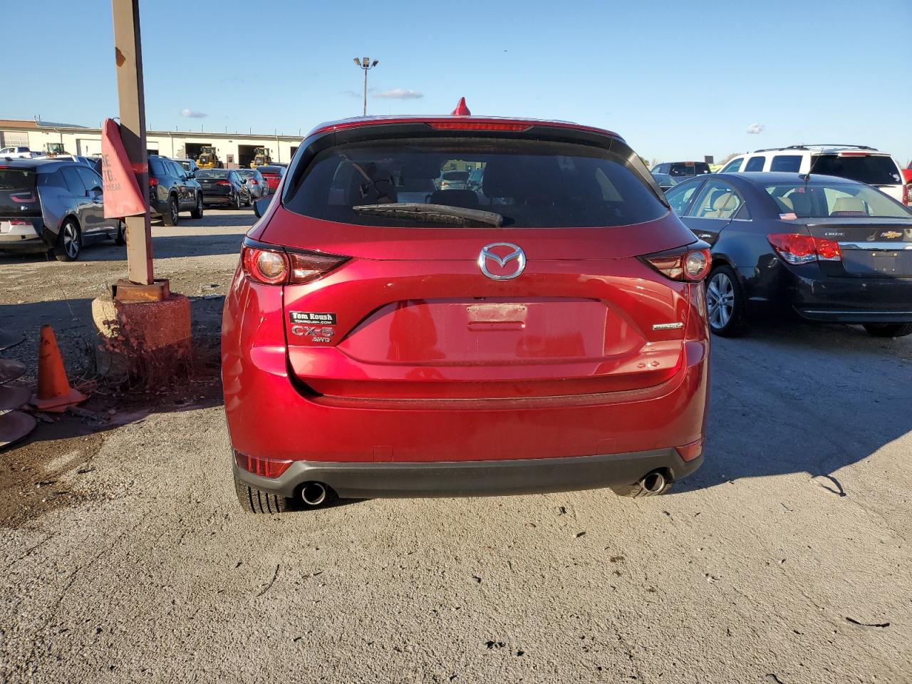 2020 Mazda CX-5 VIN JM3KFBCM6L0791776 Copart auction photo, front end / mechanical damage thumbnail 6
