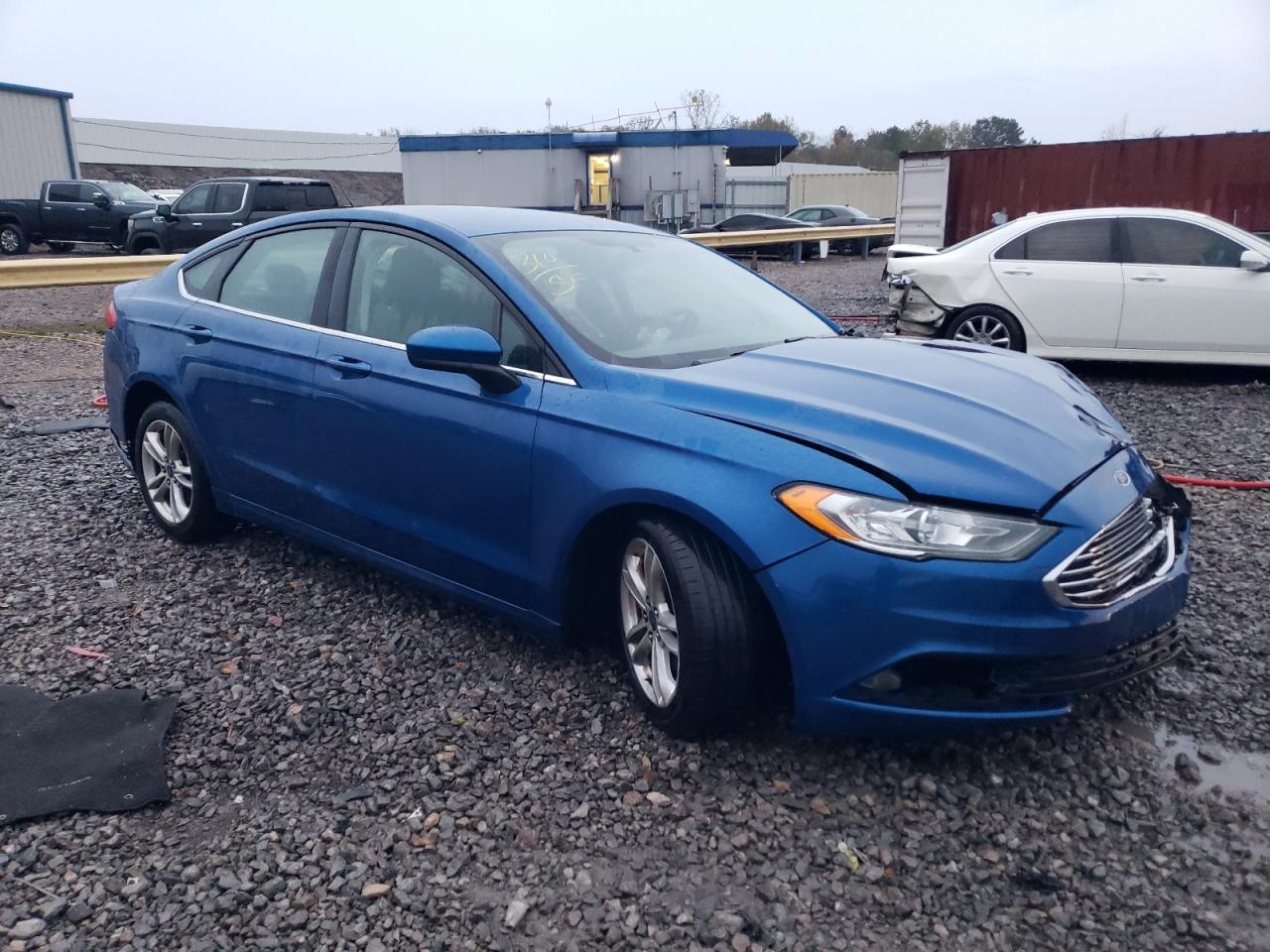 2018 Ford Fusion VIN 3FA6P0HD7JR130345 Copart auction photo, front end damage thumbnail 4