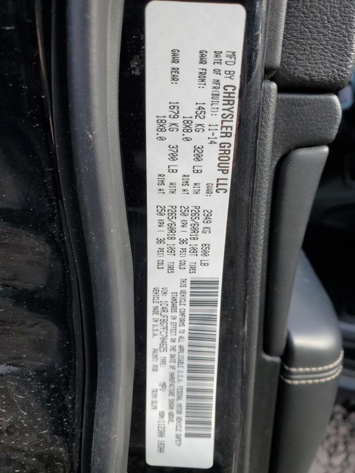 2015 Jeep Grand Cherokee VIN 1C4RJFBG7FC704625 Copart auction photo, vandalism damage thumbnail 15