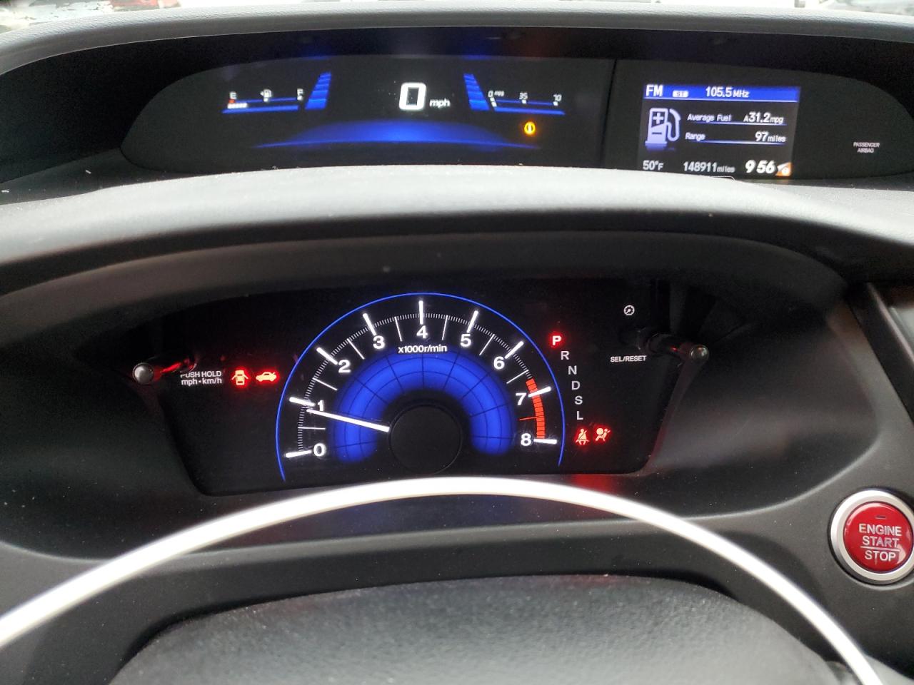 2015 Honda Civic VIN 2HGFB2F94FH523257 Copart auction photo, front end damage thumbnail 9