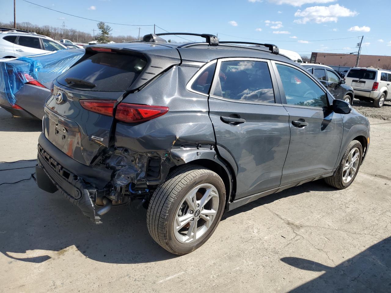 2023 Hyundai Kona VIN KM8K6CAB3PU054089 Copart auction photo, rear end / minor dent/scratches damage thumbnail 3