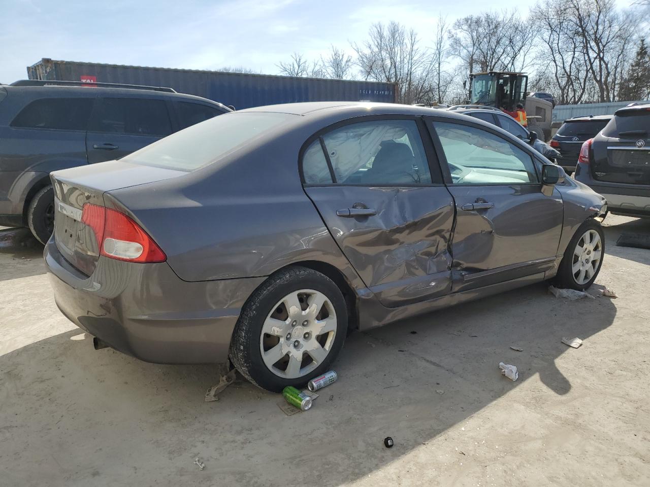 2011 Honda Civic VIN 19XFA1F58BE035203 Copart auction photo, front end / side damage thumbnail 3