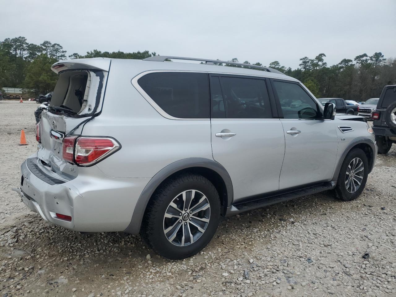 2018 Nissan Armada VIN JN8AY2ND3J9056598 Copart auction photo, front end / rear end damage thumbnail 3