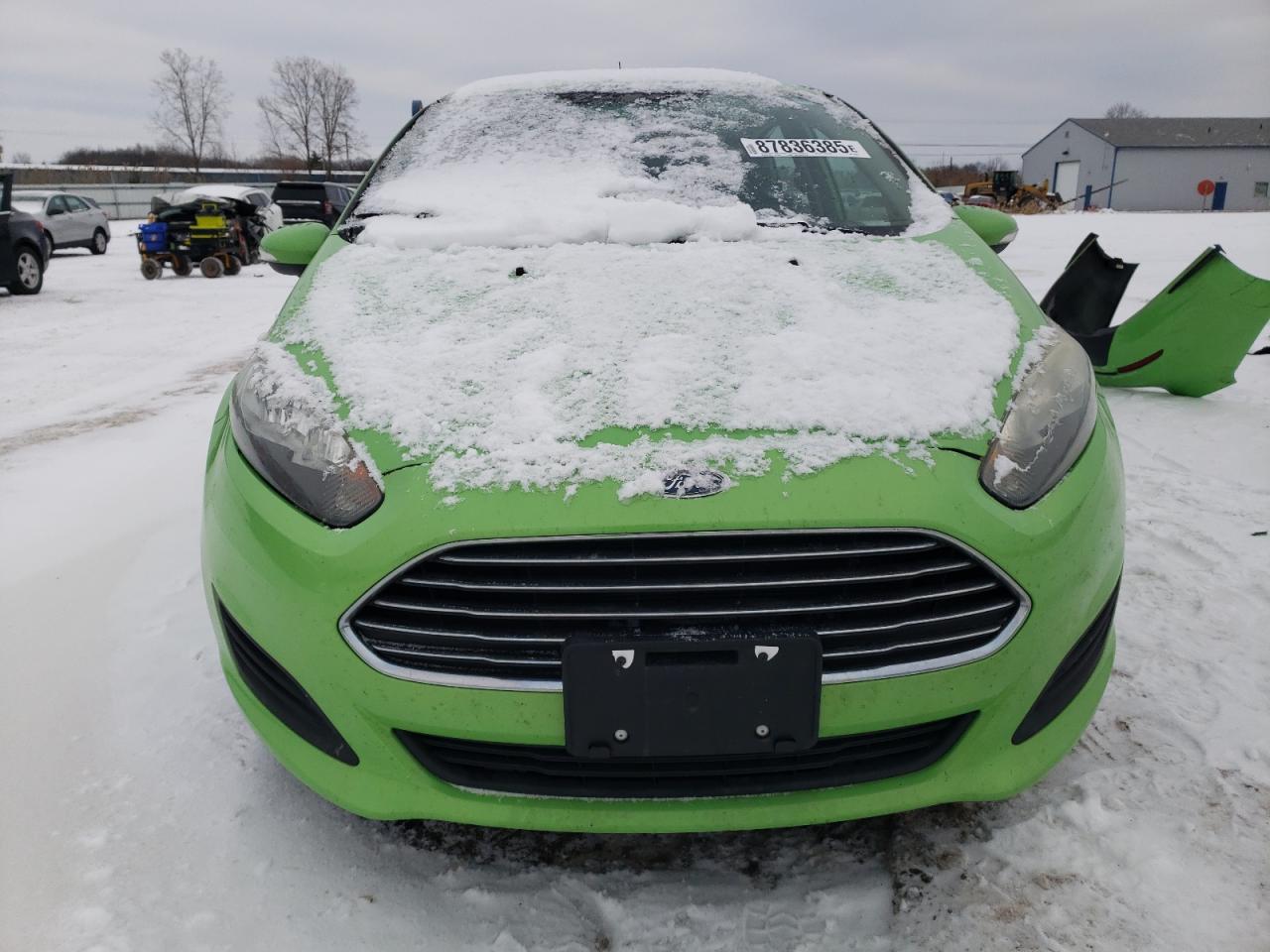 2014 Ford Fiesta VIN 3FADP4BJ4EM233982 Copart auction photo, rear end / undercarriage damage thumbnail 5