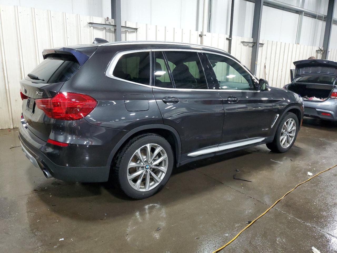 2018 BMW X3 VIN 5UXTR9C58JLD63887 Copart auction photo, side damage thumbnail 3