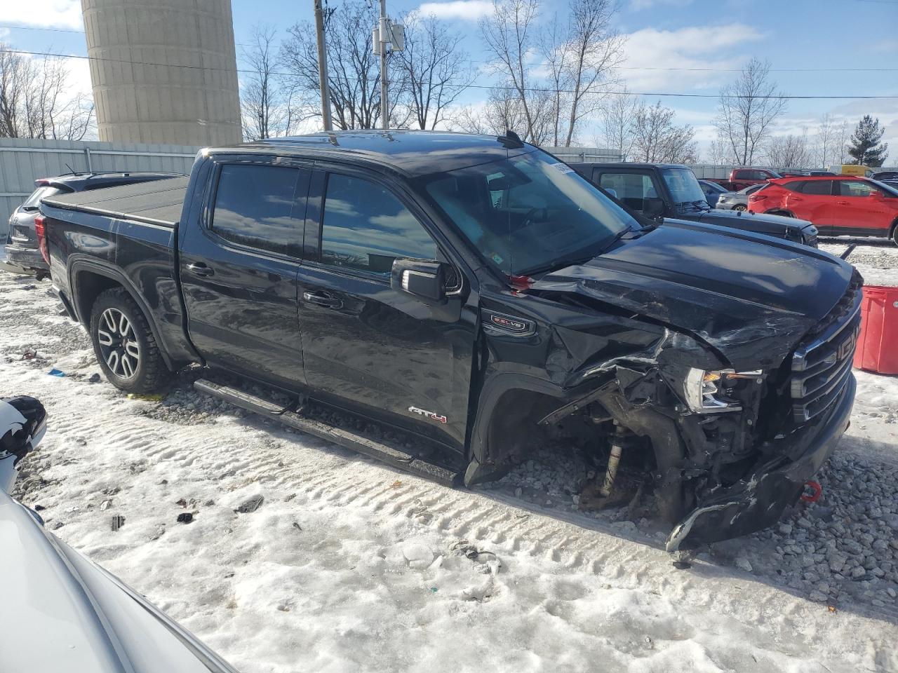 2021 GMC Sierra VIN 3GTP9EEL0MG403871 Copart auction photo, front end / side damage thumbnail 4