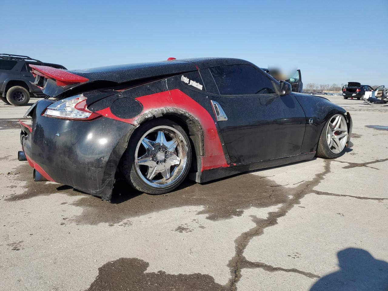 2015 Nissan 370Z VIN JN1AZ4EH9FM443851 Copart auction photo, all over damage thumbnail 3